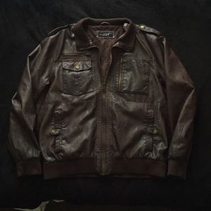 Black Rivet leather jacket